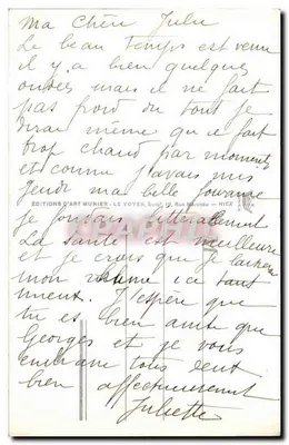 Nice — Promenade dos Ingleses e Mont-Boron — Foto Munier — Verso