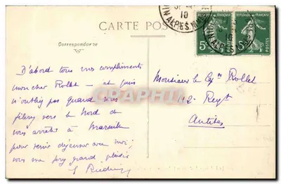 Nice — Pałac Jetée i Pomnik Centennia — Zbiór R.P. — Rewers