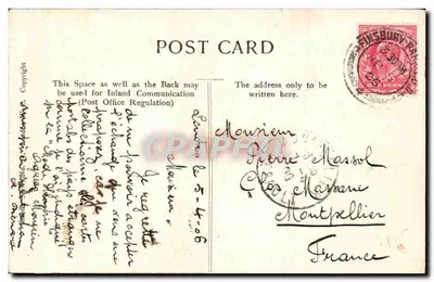 Wnętrze katedry św. Pawła — Londyn — wydawca A. Prival, nr 5406 — Rewers