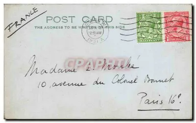 Paris — Carta postal datada 1931 — editor 'POST CARD' com selos