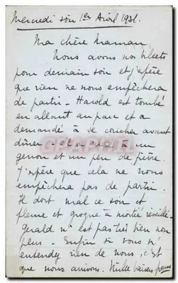 Paris — Carta postal datada 1931 — editor 'POST CARD' com selos — Verso