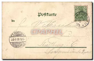 Molo Holtenau — Kiel — wydawca Louis B. Krieger, n° 8486 — Rewers