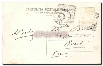 Ventimiglia - Borgo Marina — widok portu i zamku — Wydawca Gallo G. — Rewers