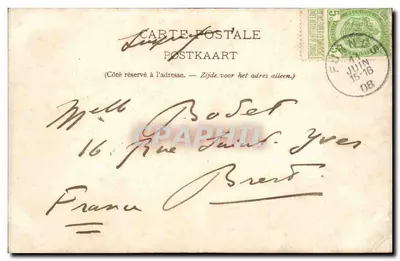 Furnes - A Igreja de Santa Walburge (século XII) - As bancadas do coro (século XVII) - Editor Albert Sugg & Gand, Série 10 N. 12 — Verso
