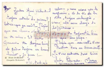 Capela Saint-Aubert — Mont Saint-Michel — editor AP — Verso