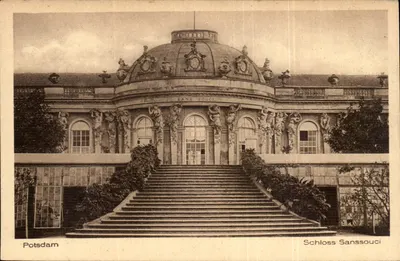 Schloss Sanssouci — Potsdam — Kunstverlag Robert Hirsch, Berlin SW 48, Nr. 1301