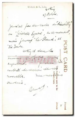 Uitzicht op de Strand, Londen — Rotary Photo, E.C. — n° 10508-5 — Achterkant