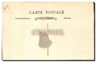 LYON — Perspectiva dos Pontes sobre o Rio Rhône — editor Lyon, n° 388 — Verso