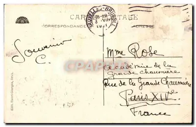 Bruselas - Palacio de Justicia — editor Sociévrier, Bruselas — Reverso