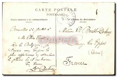 Bruxelas — A Bolsa — L. L. B. — N. 85 — Verso