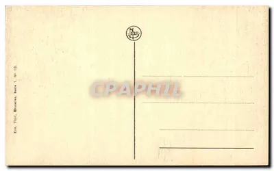 Bruxelles — Colonna del Congresso e Monumento del Soldato Sconosciuto — Editore Thilli, Serie 1, N° 18 — Verso