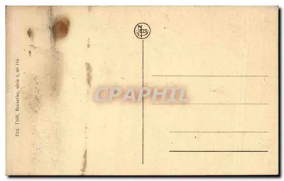 Brussel - Beeld van Gabrielle Petit — Uitgave Thill, serie 4, n° 116 — Achterkant