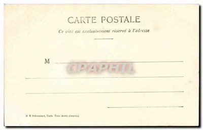 Bruselas - Ayuntamiento — editor H. M. Dobrecourt, n° 48 — Reverso