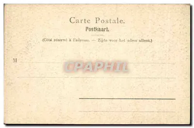 De Place Royale en Beeld van Godefroid de Bouillon — Brussel — Uitgave V. G. 49 avenue Midi Brussel — Achterkant