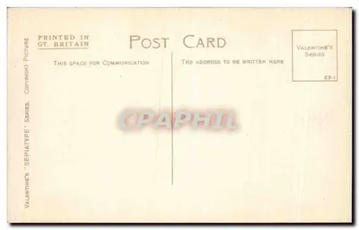 Chór Zachodni — Wawel — Seria 'Sepiatype' Valentine's nr 23-1 — Rewers