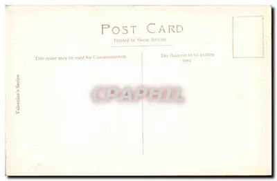 Poètes Corner, East Aisle, Westminster Abbey — bustos de Dryden e outros — Série Valentine's n°13733 — Verso