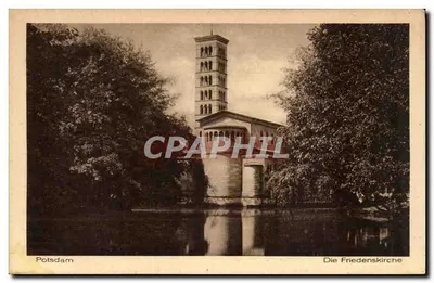 Potsdam — A Friedenskirche (igreja da Paz) — Kunstverlag Robert Hitzig, Berlin SW, n° 1682