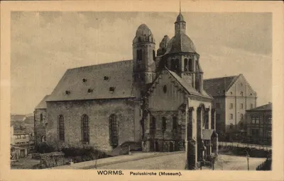 Worms. Igreja de São Paulo (Museu) — editor Carl Scheutermann, n° 28.400
