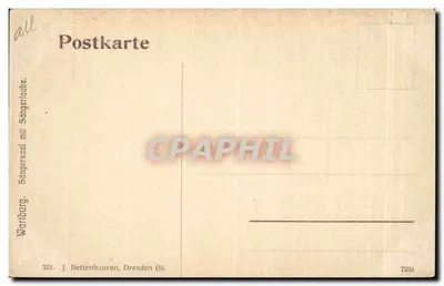 Warburg. Sängersaal mit Sängertraube — Warburg. Sängersaal mit Sängertraube. J. Bettenhausen, Dresden (5). — Reverso