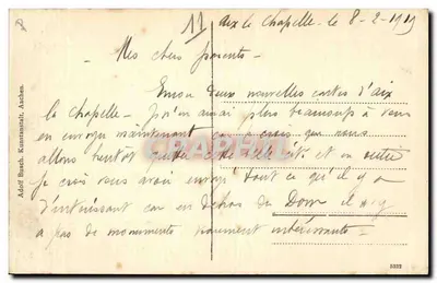 Aix-la-Chapelle — Krypta pałacowa (Dome) i kościoł św. Foïlan — Adolff Busch, Aachen — Rewers