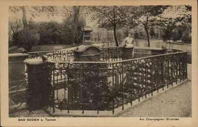 Bad Soden a. Taunus — No Fonte de Champagne — Ludwig Klement, Frankfurt a. M.