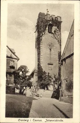 Cronberg no Taunus — Igreja de São João — Kunstverlag-Abstall Heinrich Nord, Wiesbaden, No. 413