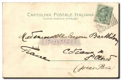 Via Cisterna — San Remo — Stengel & Co. Jyresia — Verso