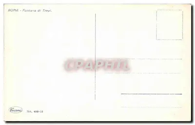 Fontanna Trevi — Rzym — wydane przez Ceccani, nr 498-13 — Rewers