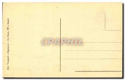 Pompéia - Casa de Castor e Pollux — editor Trampetti & Migliaccio, Nápoles — Verso