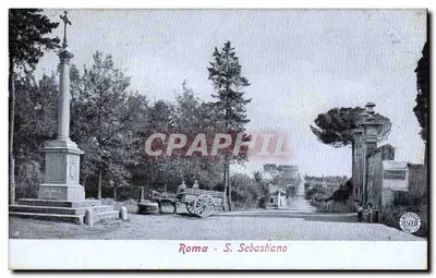 Rzym - S. Sebastiano — widok na zamek i wejście — wydawca 'Antipodes' n° 3712
