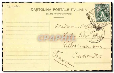 Certosa di Pavia — Front i bok kościoła — Moduliano e Co. Milano, nr 9992 — Rewers