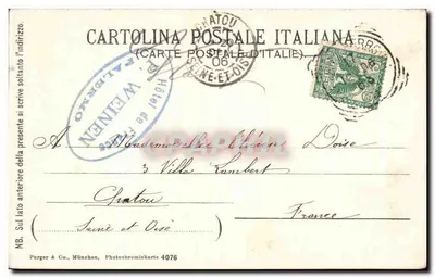 Monreale — Catedral, lado oriental — Purger & Co., Múnich, n° 4076 — Reverso