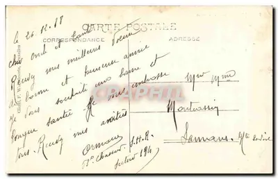 Bruxelles — widok z lotu z katedrą św. Krzyża — n°205 — Rewers
