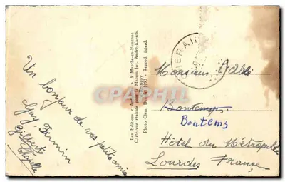 Rettigny (Cherain) — Innenansicht der Kirche — Éditions André-Kaesch — Rückseite