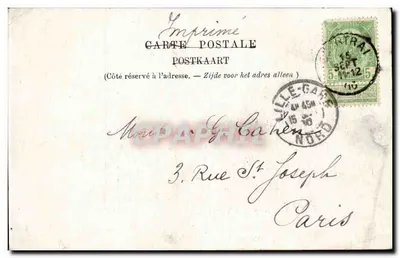 Courtrai — As Torres de Broel — René Legendre — Verso