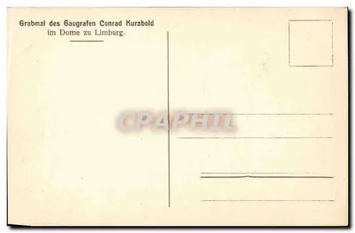 Túmulo do conde Conrad Kurzbold — Limbourg — editor desconhecido — Verso