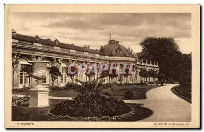 Schloß Sanssouci — Potsdam — Kunstverlag Robert Hitzig, Berlin SW 48, Nr. 1532
