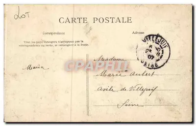 Rocamadour — widok wioski położonej na skałach — LE LOT ILLUSTRÉ, n°401 — Rewers