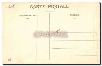 Rocamadour — Ogólny widok z południa — Sklep Pyrénées — Rewers