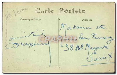 Le Puy — Algemene uitzicht genomen vanaf Roche d'Espaly — uitgever D'AMOT-SEURDEN ET CIE, n°12 — Achterkant