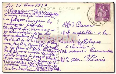 Roanne — Szkoła Praktyczna Handlu i Przemysłu — La Loire, n°5054 — Rewers