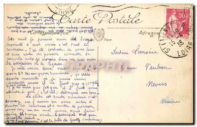 Saint-Étienne — Wnętrze Katedry Świętego Ludwika — S. L. E. C. T. A. — nr 456 — Rewers