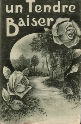 Um Beijo Terno — cartão postal ilustrado — Edições Sid, Paris