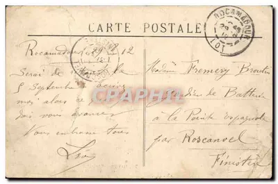 Rocamadour — Grobowiec św. Amadou i wejście do cudownej kaplicy — Rewers