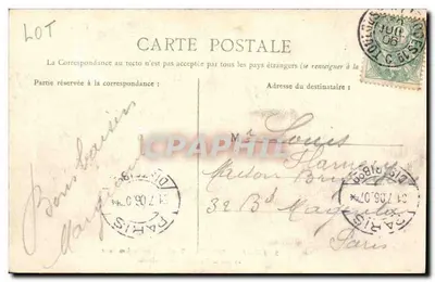 Rocamadour — Grobowiec św. Agudour i Drzwi Katedry Najświętszej Maryi Panny — Rewers