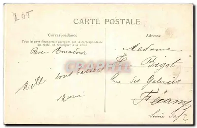 Rocamadour — widok panoramiczny — Le Lot Illustré, n°750 — Rewers