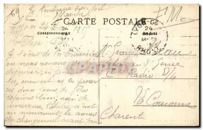 LYON – Pont de la Guillotière – L'Hôtel-Dieu — Carrier édit., modèle déposé — Verso