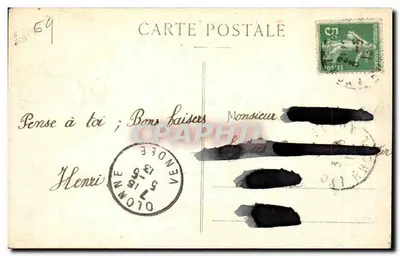 LYON — Place Bellecour — E.C.L. — n° 234 — Verso