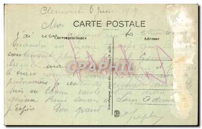 Ruiny świątyni Merkurego i Obserwatorium — Puy-de-Dôme — G. d'O. — Rewers