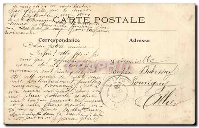 A Igreja, a Colina — Auvergne — Livraria F. Bérillon, Montpellier — Verso